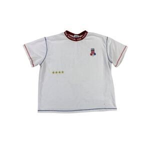 BSR By Samii Ryan - USA Short Sleeve Tee in White Red & Blue